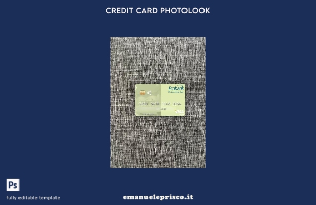 modello frontale photolook con carta di debito visto Ghana Ecobank Ghana stile v